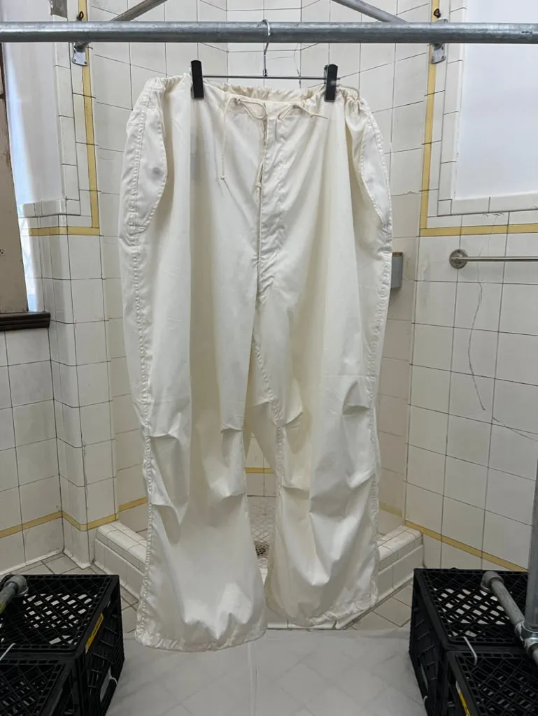 1940s Vintage White Oversized Snow Pants - Size OS