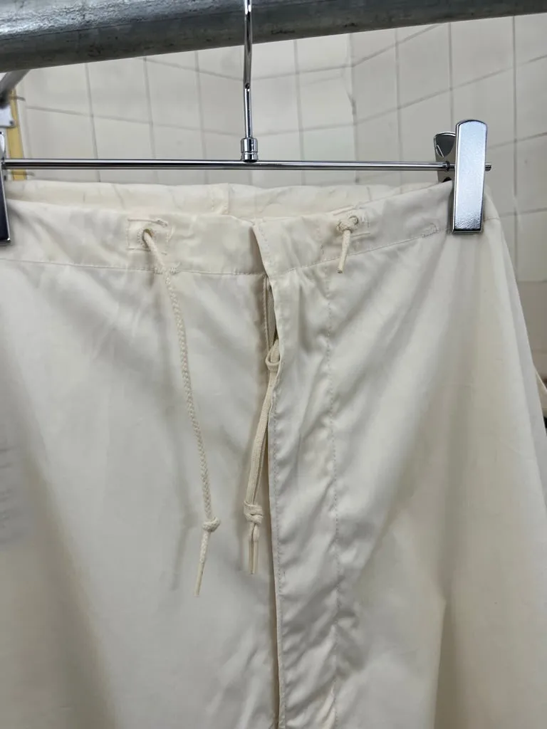 1940s Vintage White Oversized Snow Pants - Size OS