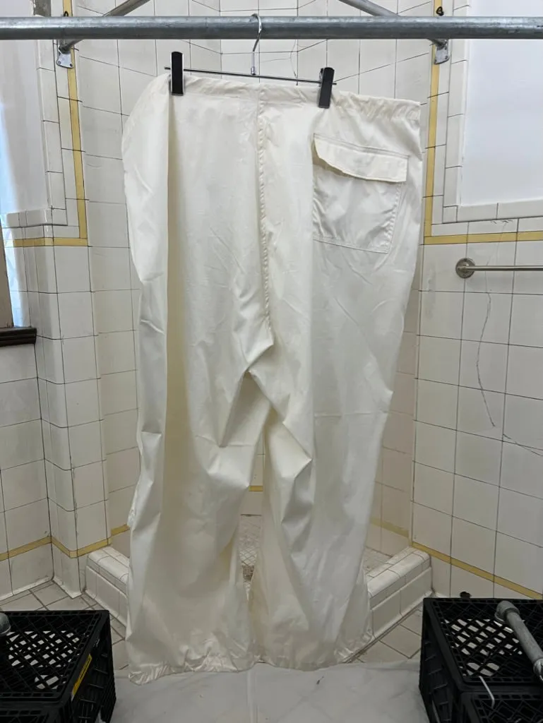 1940s Vintage White Oversized Snow Pants - Size OS