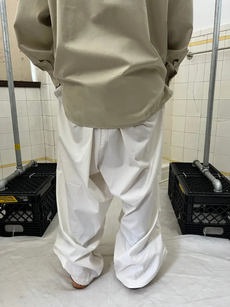 1940s Vintage White Oversized Snow Pants - Size OS