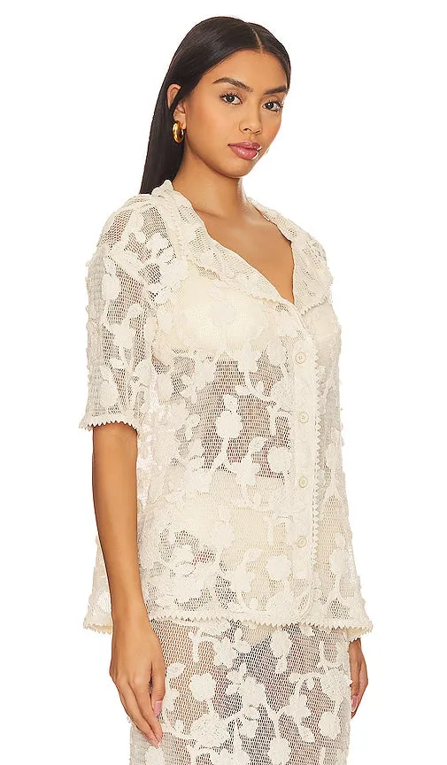 Agua Bendita x REVOLVE Axel Top in Ivory