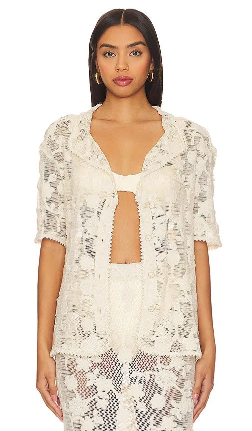 Agua Bendita x REVOLVE Axel Top in Ivory