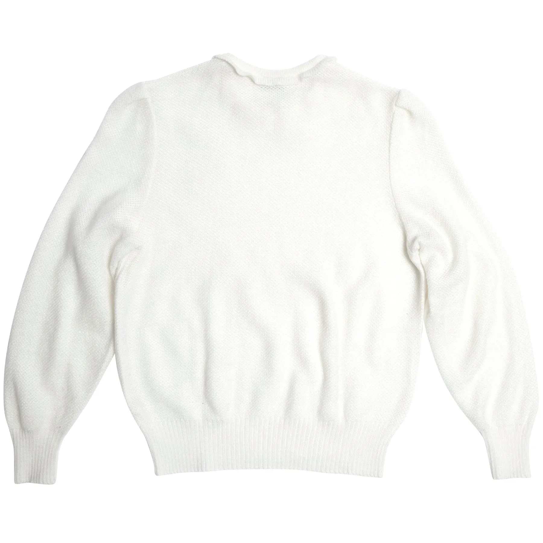 Bayer Lace Knit Crewel Embroidered Eton Collar Jumper