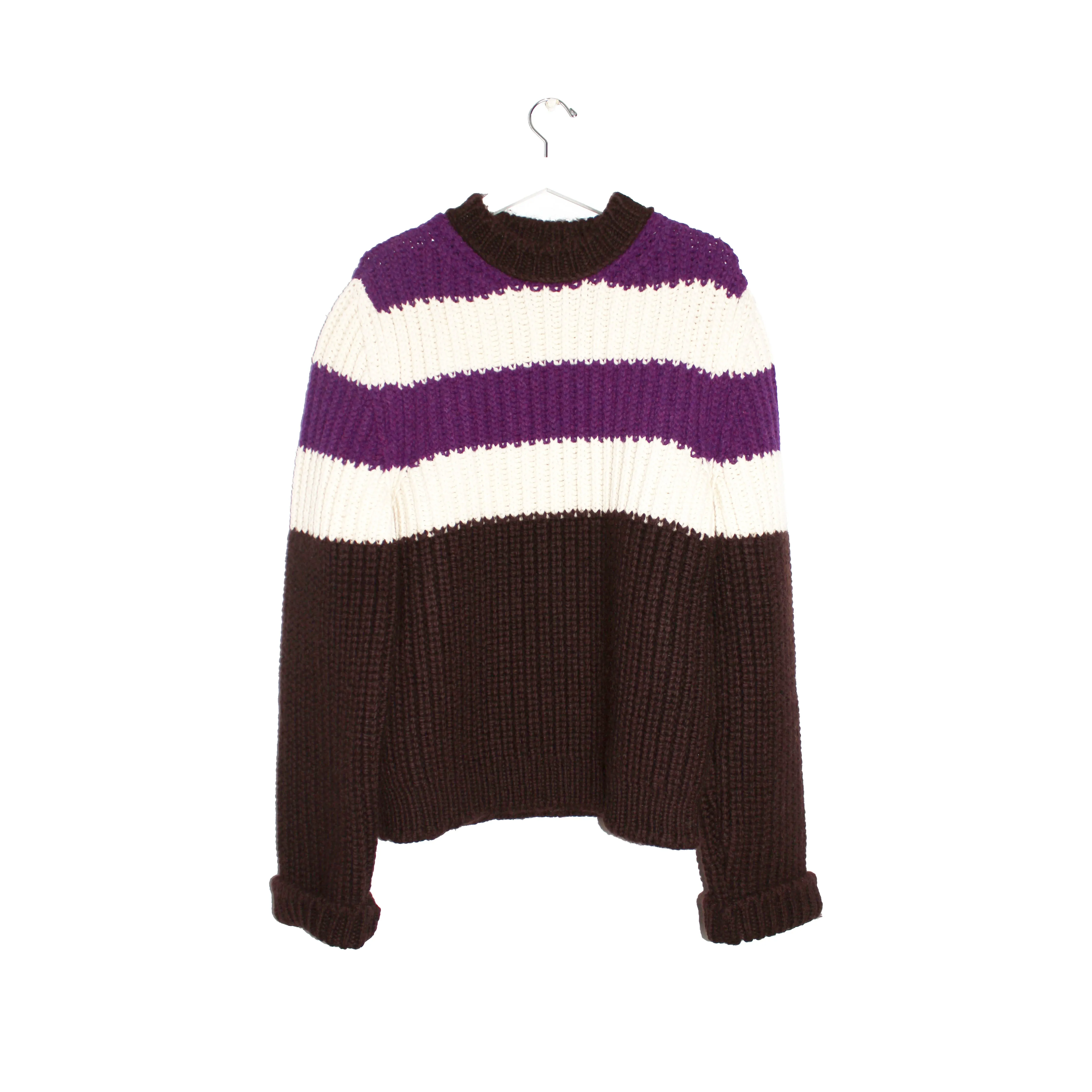 Horizontal Stripe Chunky Sweater