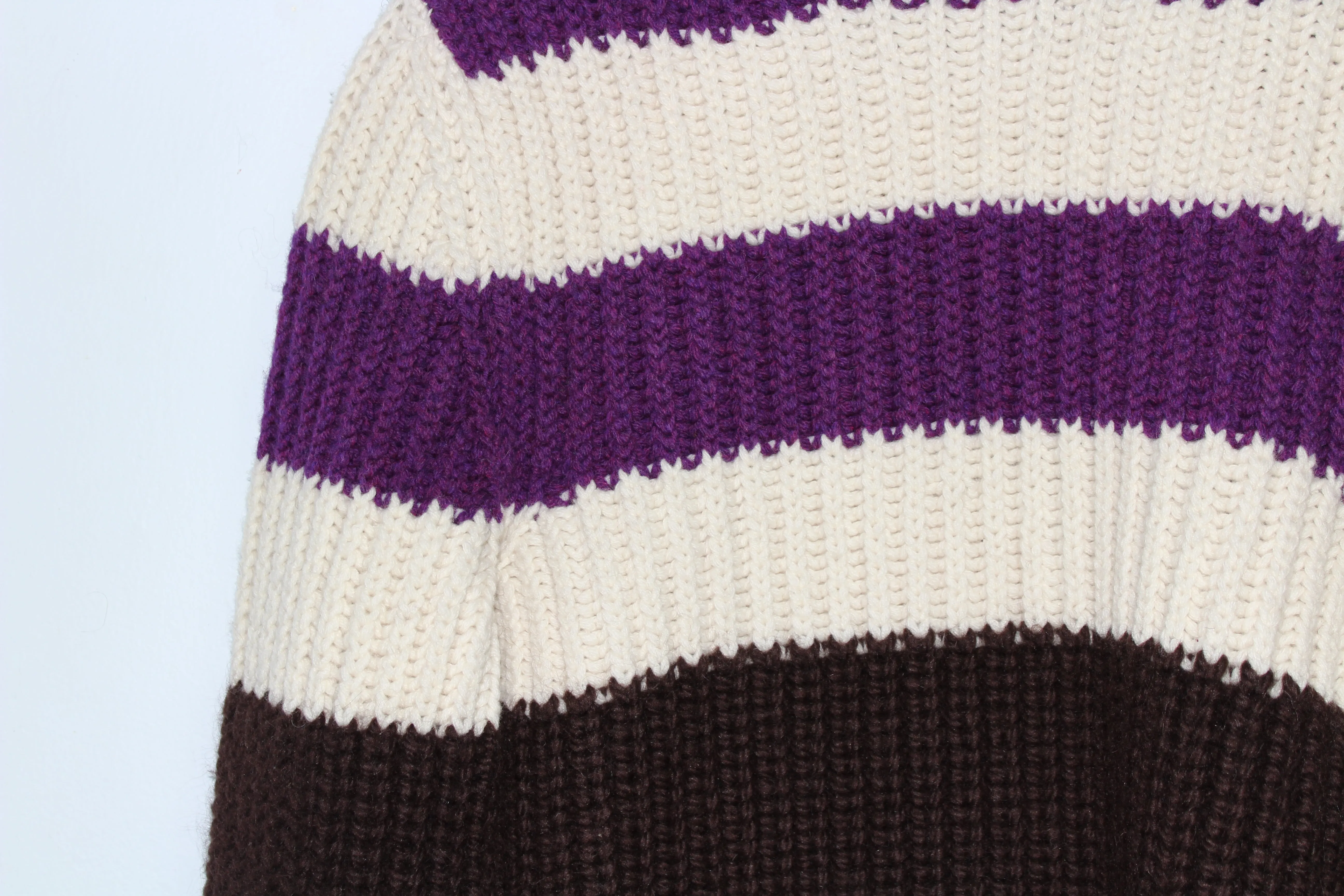 Horizontal Stripe Chunky Sweater