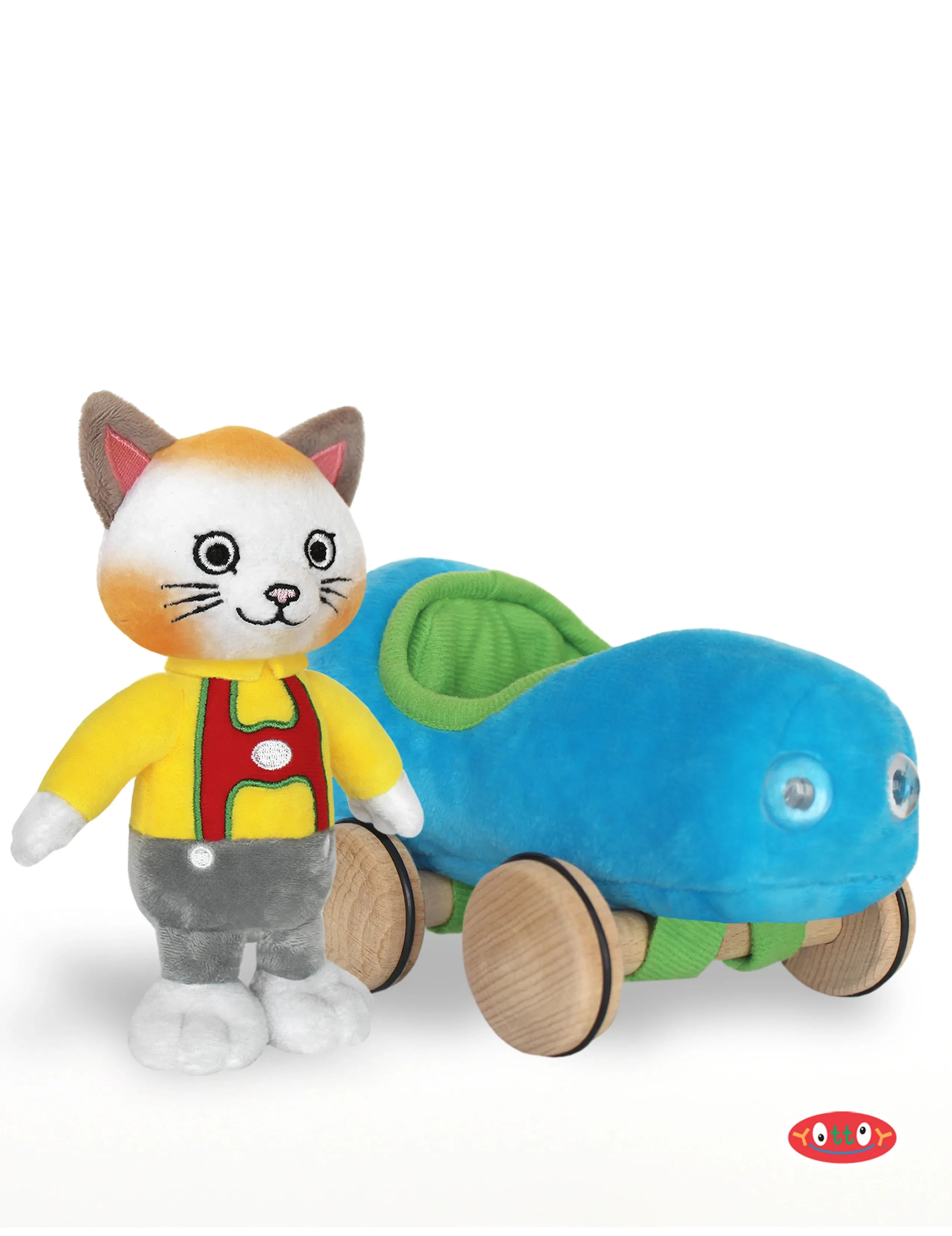 Huckle Cat with Car