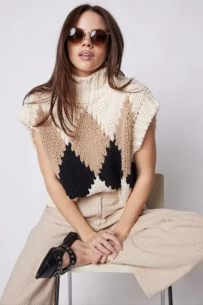 Jonas Diamond Knit Sweater Vest