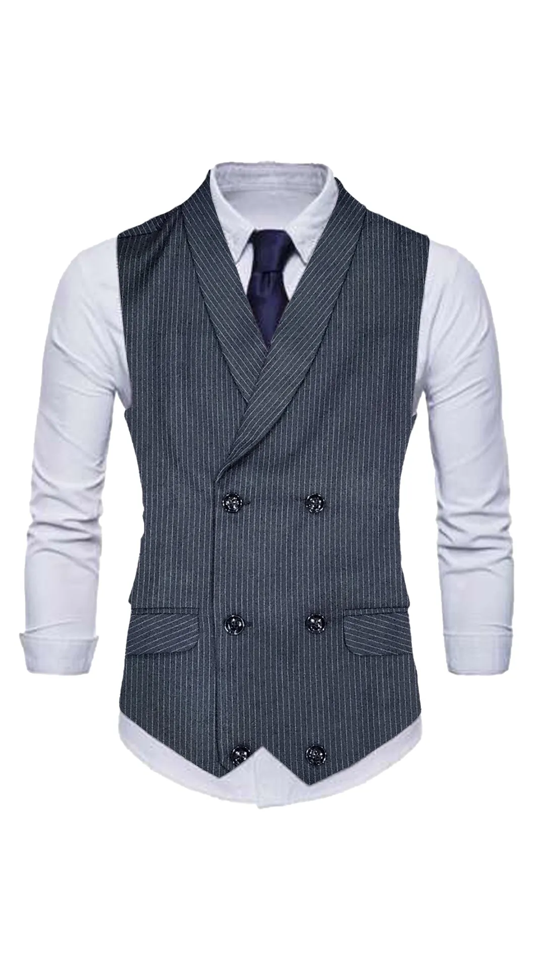 Men’s Charcoal Business Attire Waistcoat