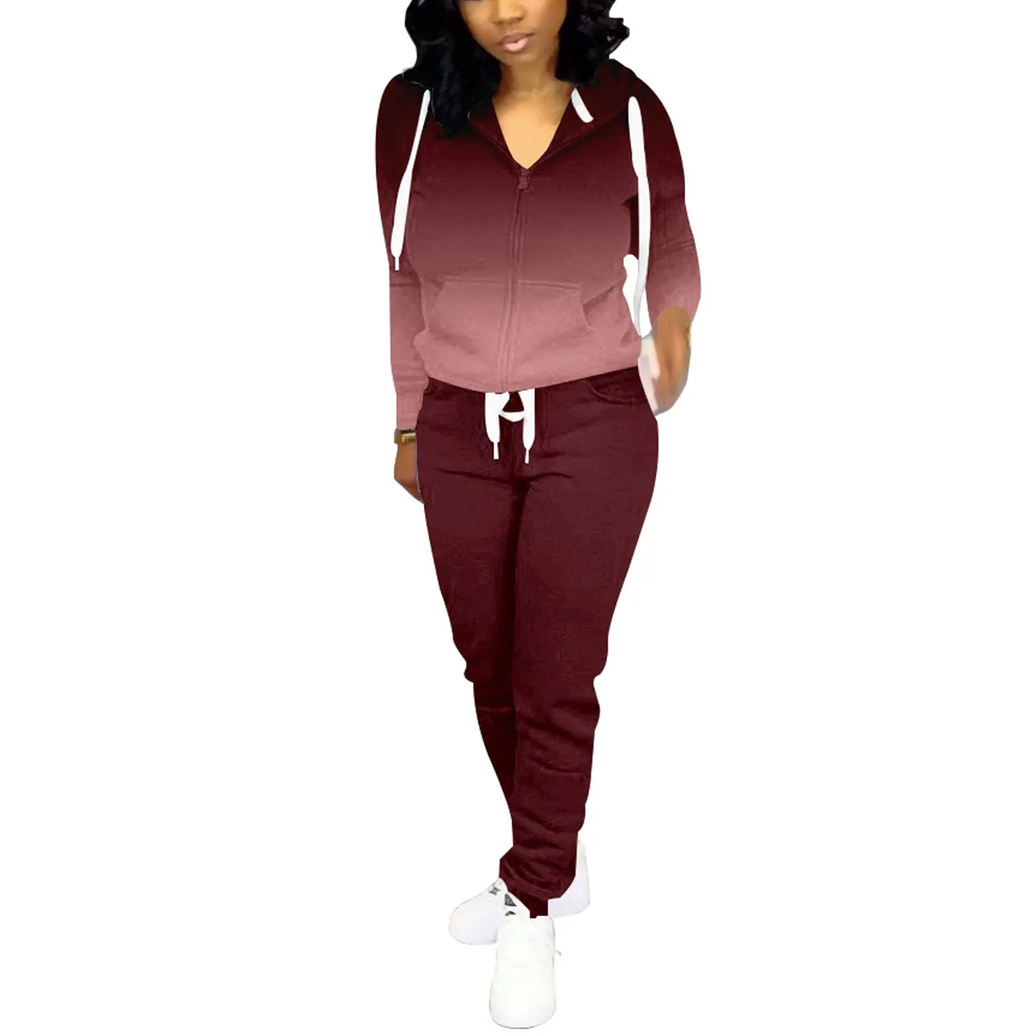 Nimsruc Two Piece Outfits For Women Casual Tracksuit