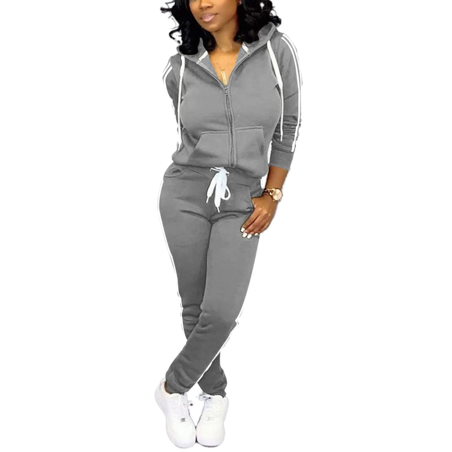 Nimsruc Two Piece Outfits For Women Casual Tracksuit