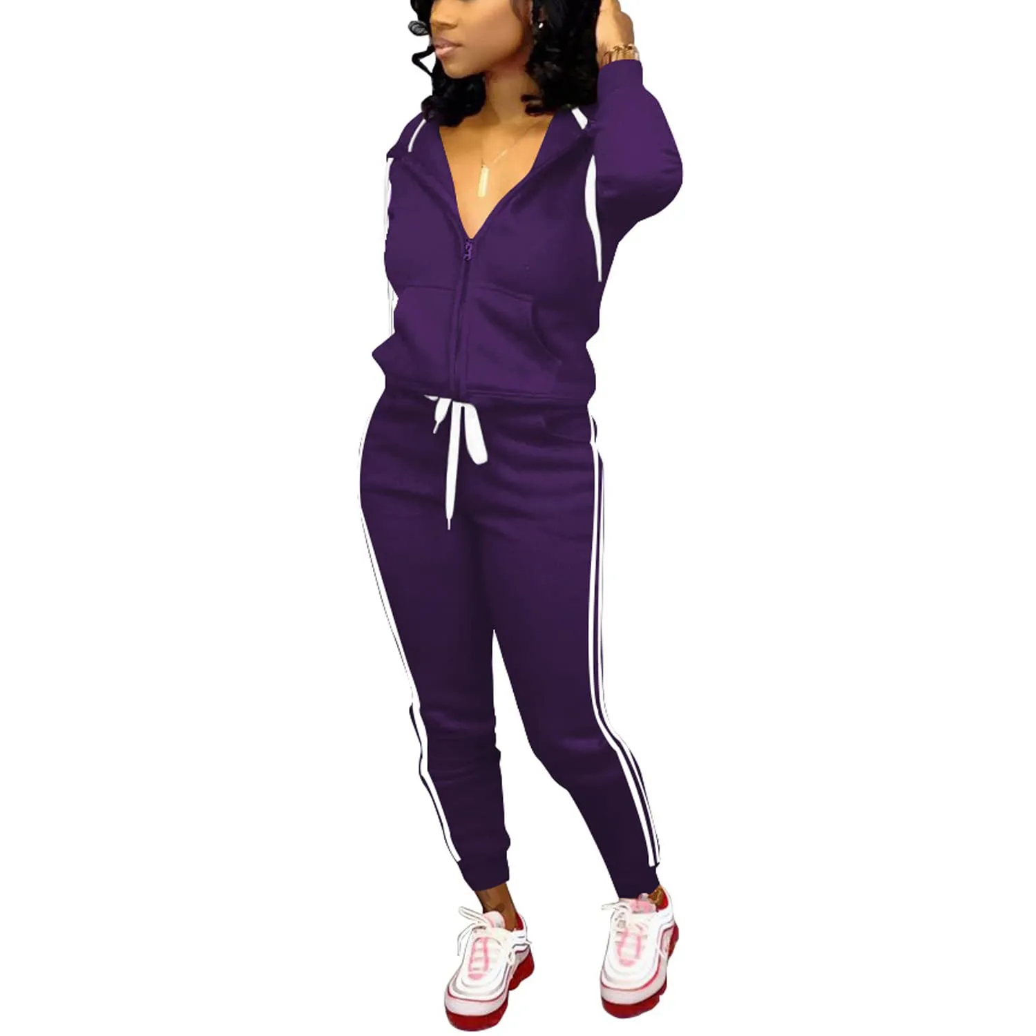 Nimsruc Two Piece Outfits For Women Casual Tracksuit