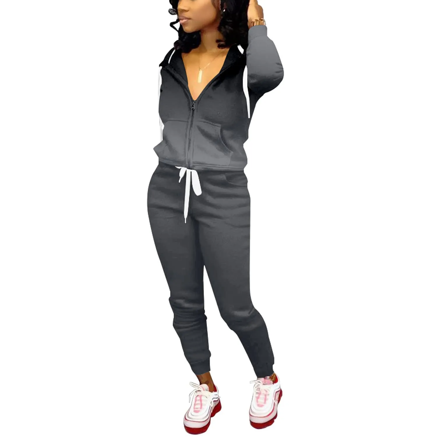 Nimsruc Two Piece Outfits For Women Casual Tracksuit