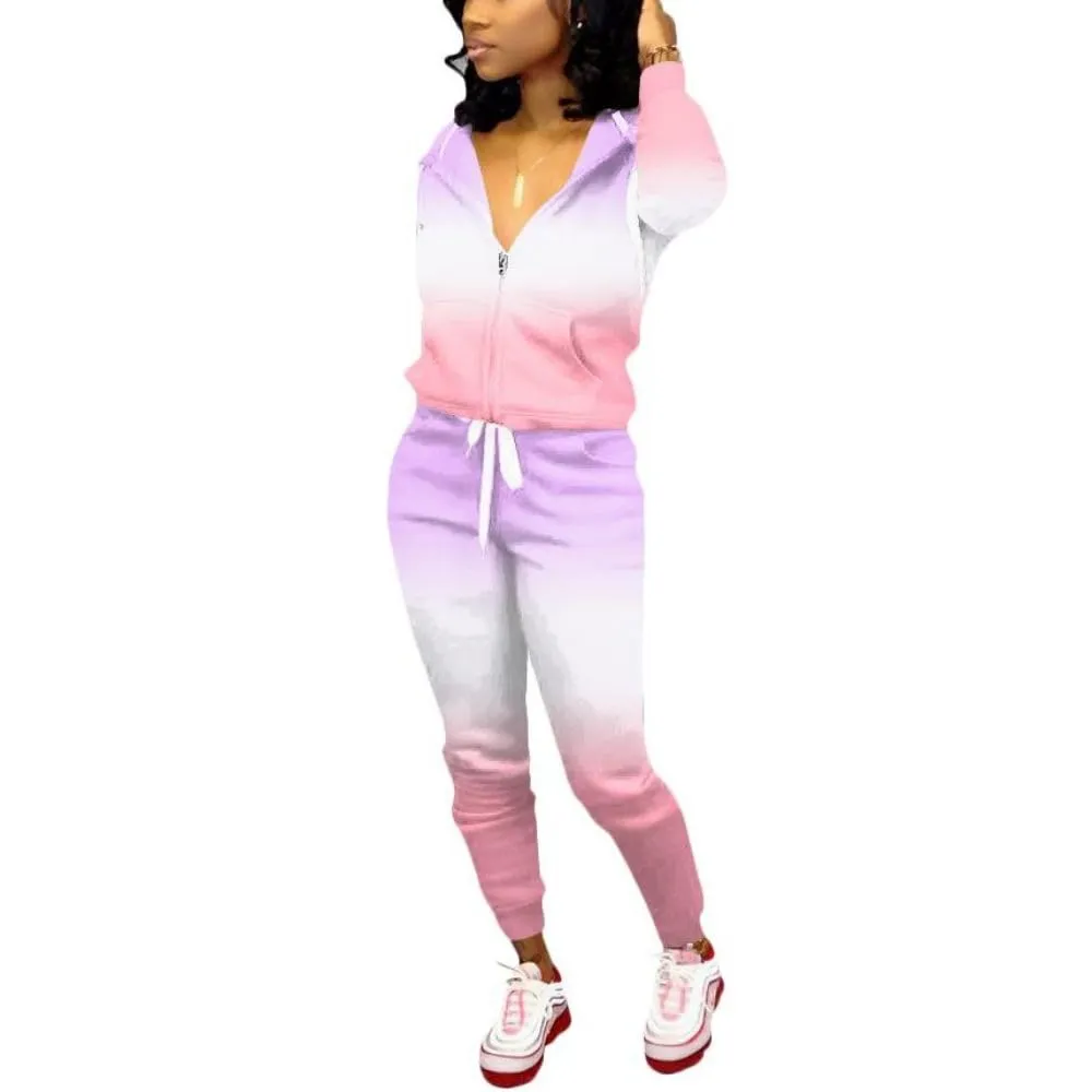 Nimsruc Two Piece Outfits For Women Casual Tracksuit