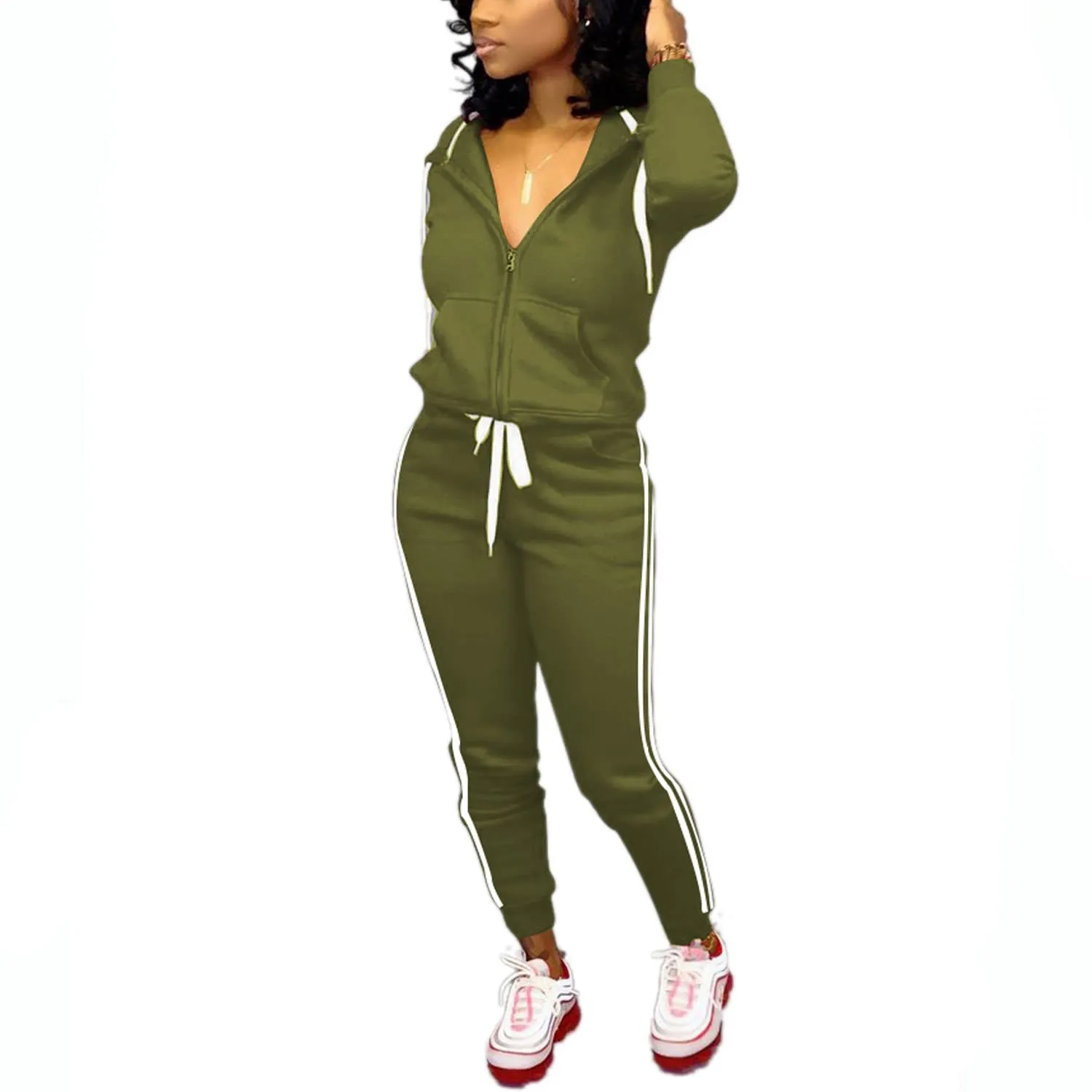 Nimsruc Two Piece Outfits For Women Casual Tracksuit