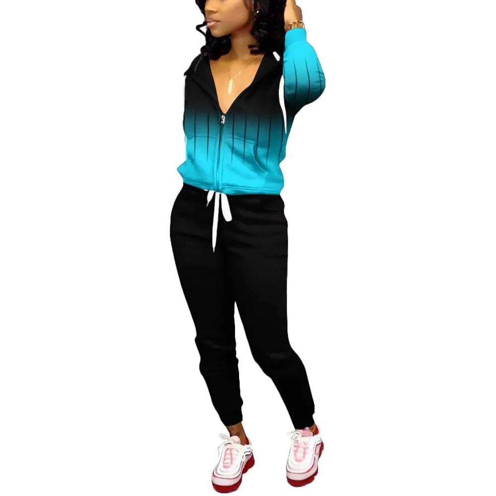 Nimsruc Two Piece Outfits For Women Casual Tracksuit