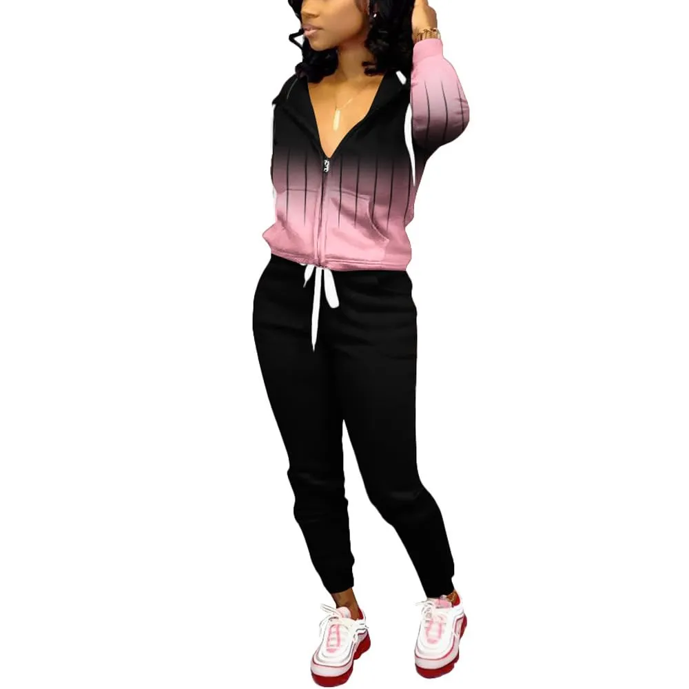 Nimsruc Two Piece Outfits For Women Casual Tracksuit