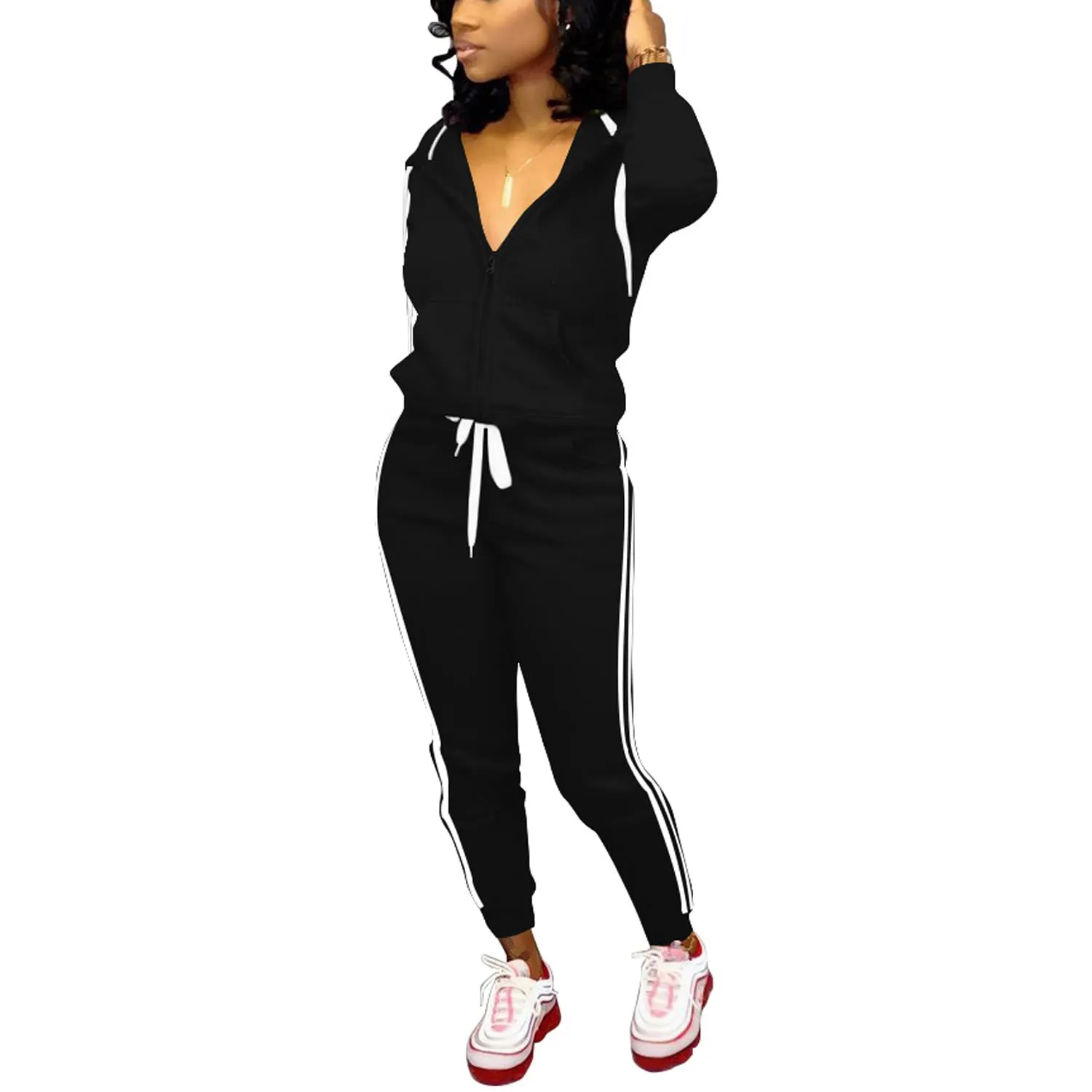 Nimsruc Two Piece Outfits For Women Casual Tracksuit
