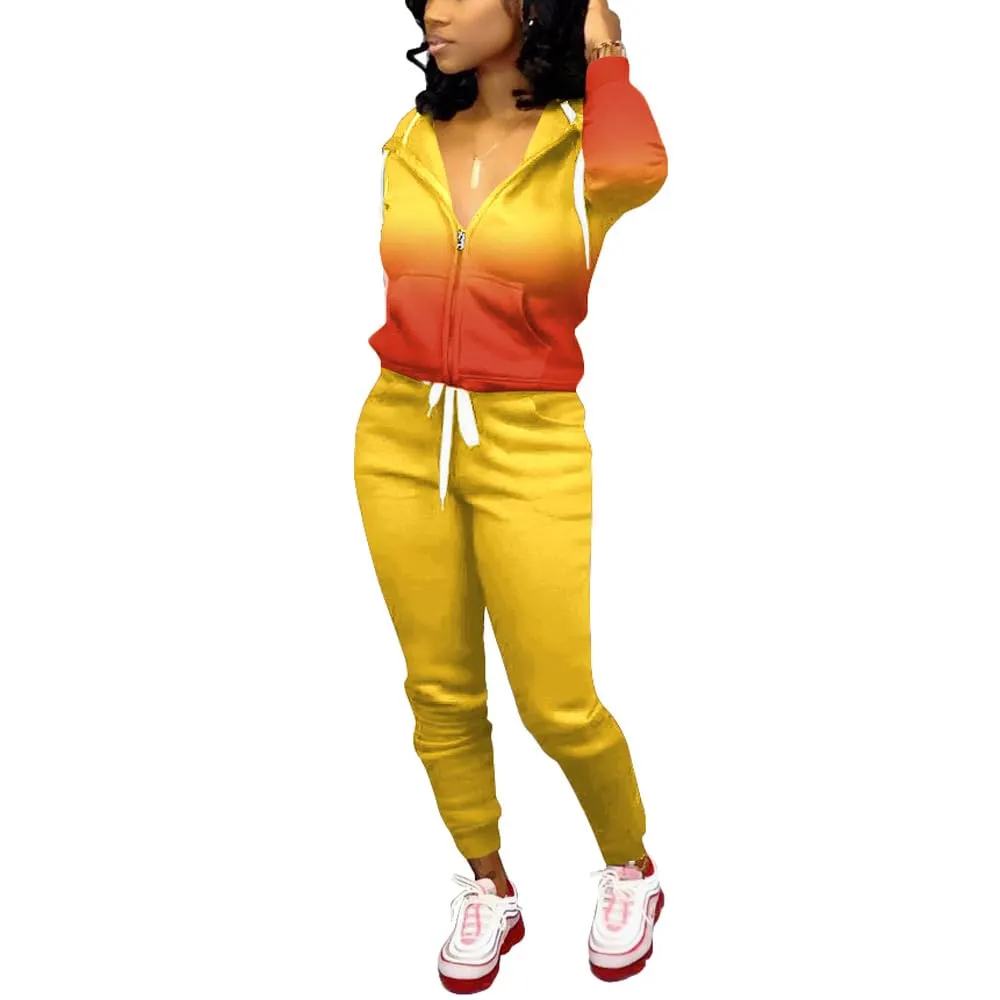 Nimsruc Two Piece Outfits For Women Casual Tracksuit