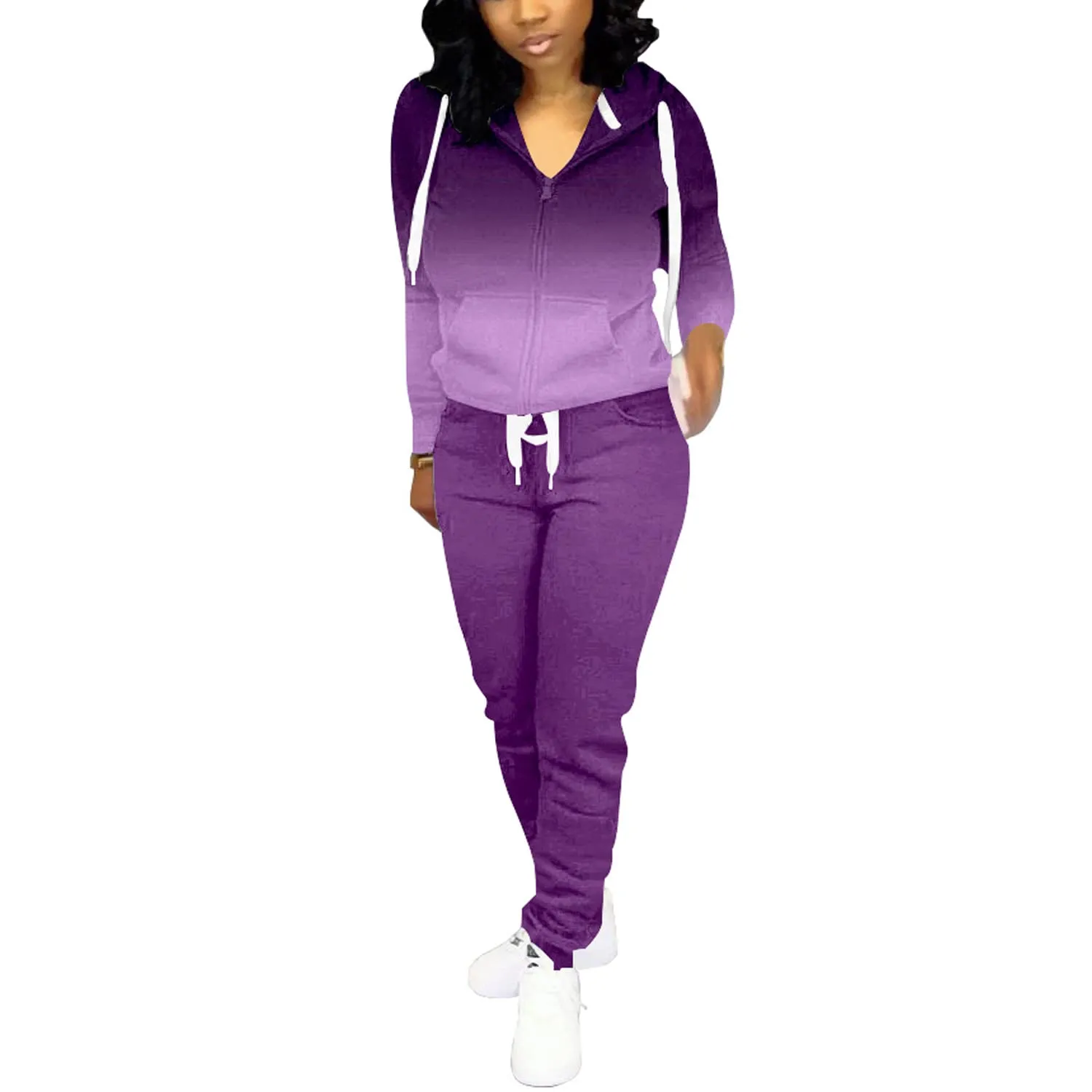 Nimsruc Two Piece Outfits For Women Casual Tracksuit