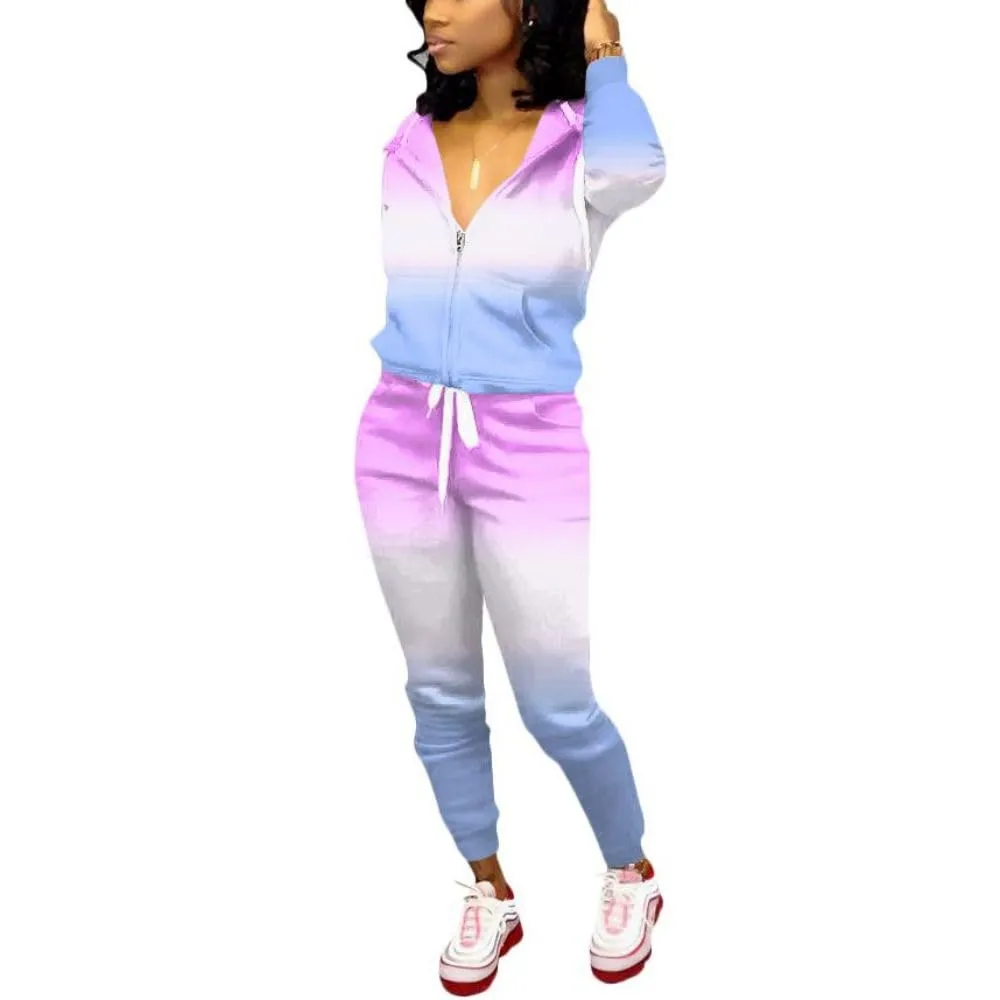Nimsruc Two Piece Outfits For Women Casual Tracksuit