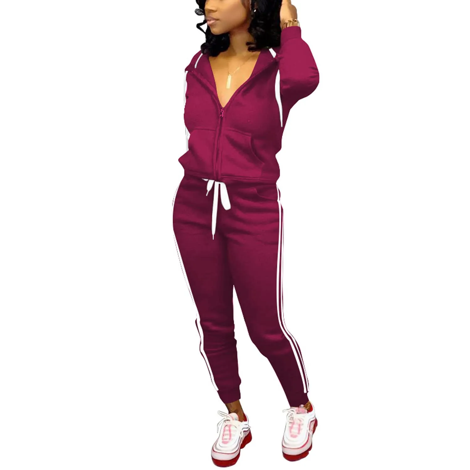 Nimsruc Two Piece Outfits For Women Casual Tracksuit