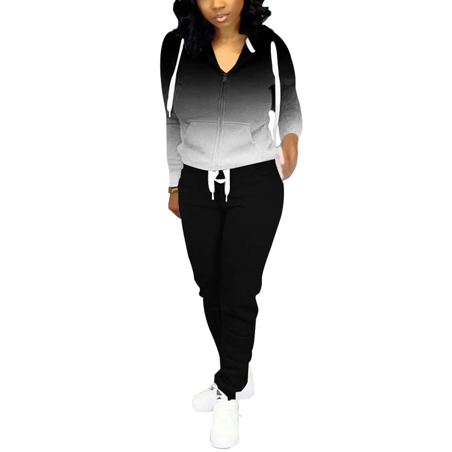 Nimsruc Two Piece Outfits For Women Casual Tracksuit