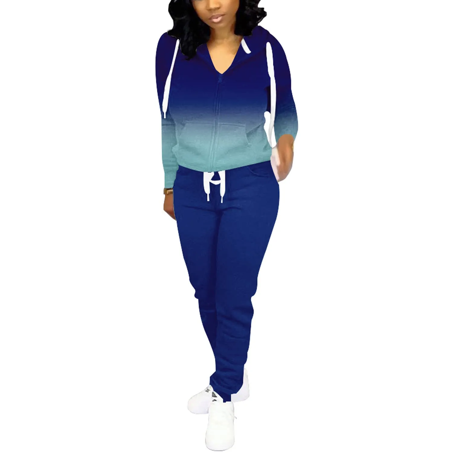 Nimsruc Two Piece Outfits For Women Casual Tracksuit