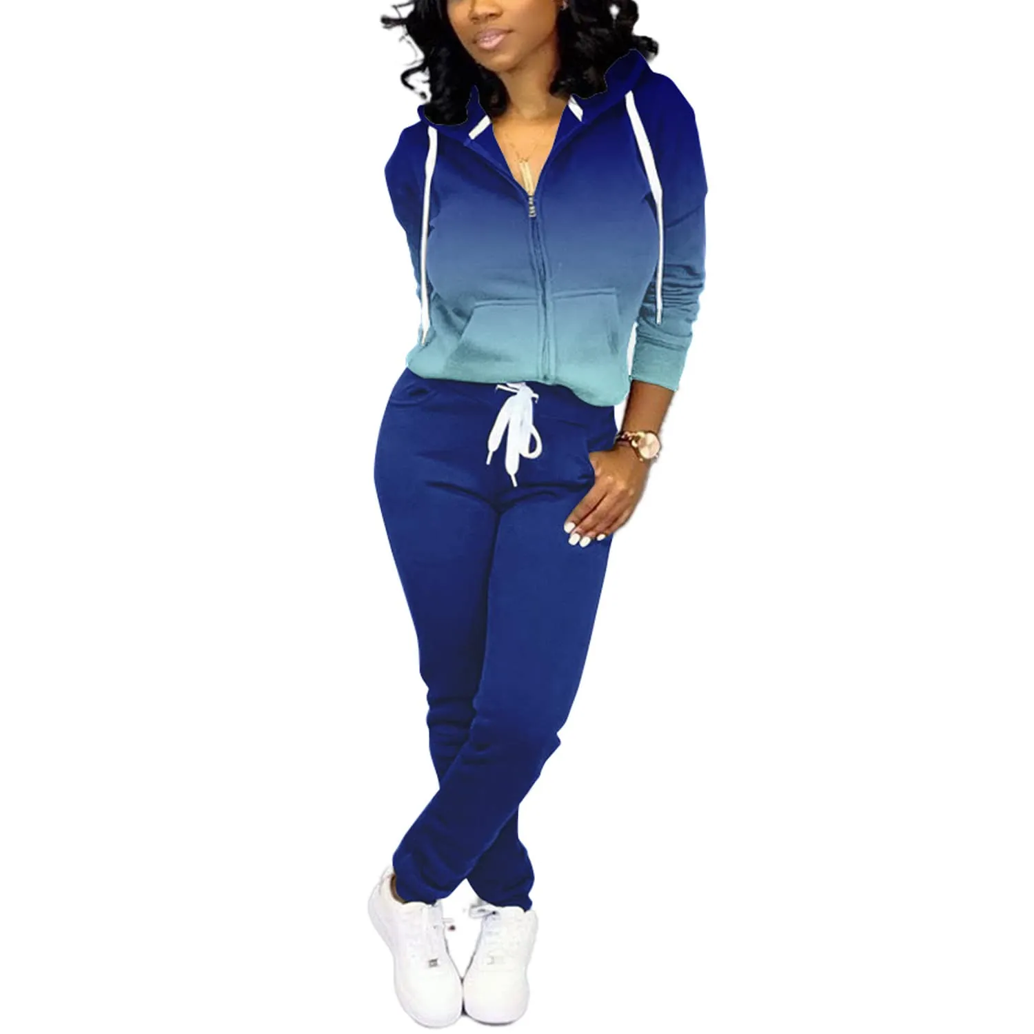 Nimsruc Two Piece Outfits For Women Casual Tracksuit
