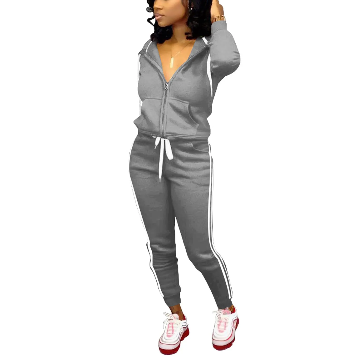 Nimsruc Two Piece Outfits For Women Casual Tracksuit