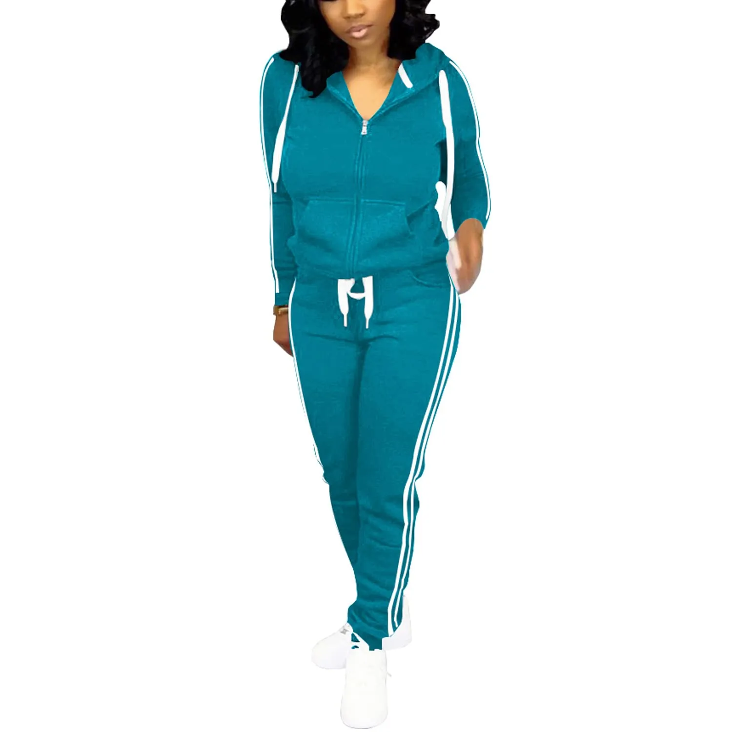 Nimsruc Two Piece Outfits For Women Casual Tracksuit