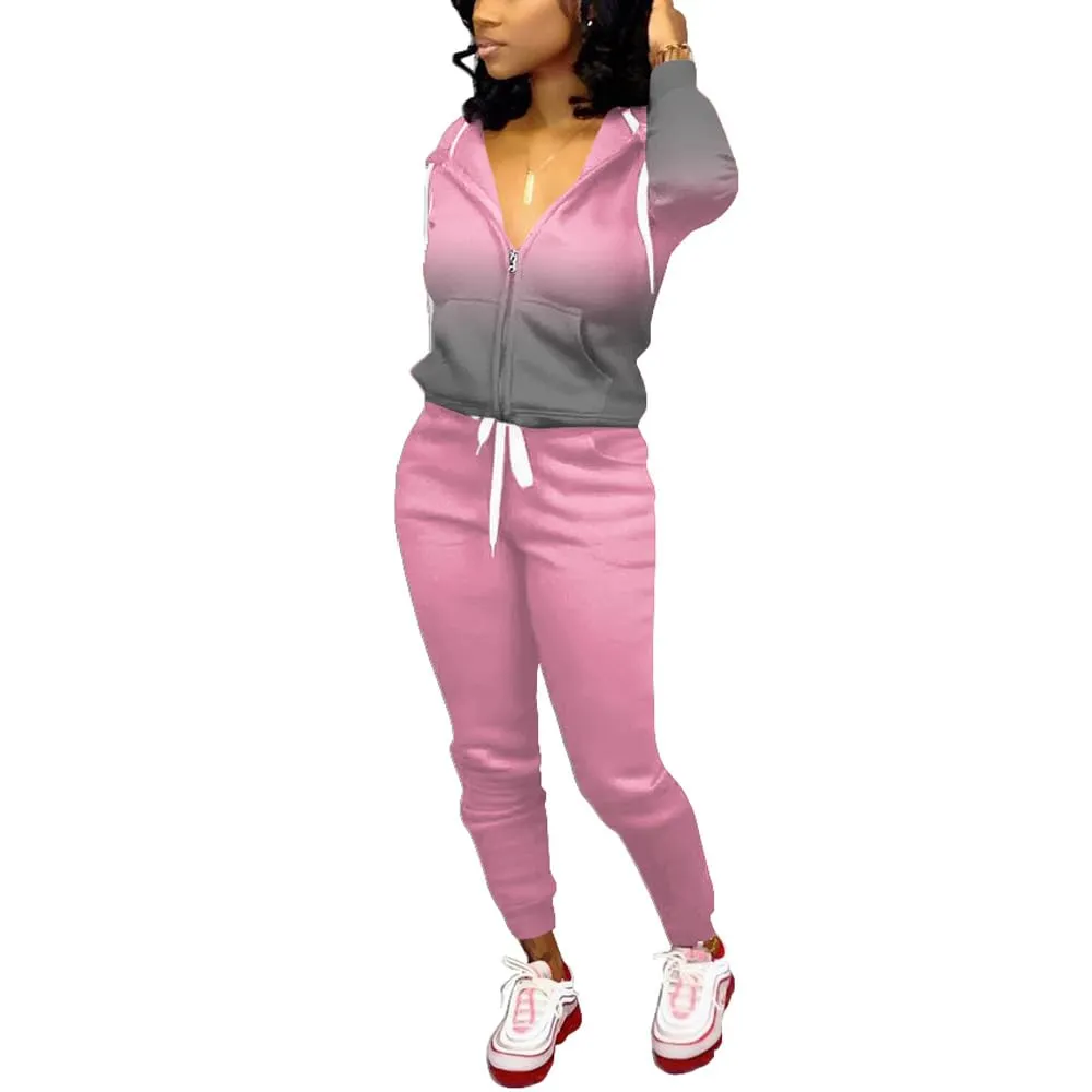 Nimsruc Two Piece Outfits For Women Casual Tracksuit