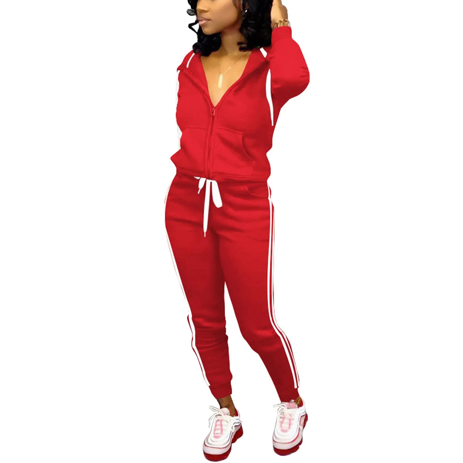 Nimsruc Two Piece Outfits For Women Casual Tracksuit