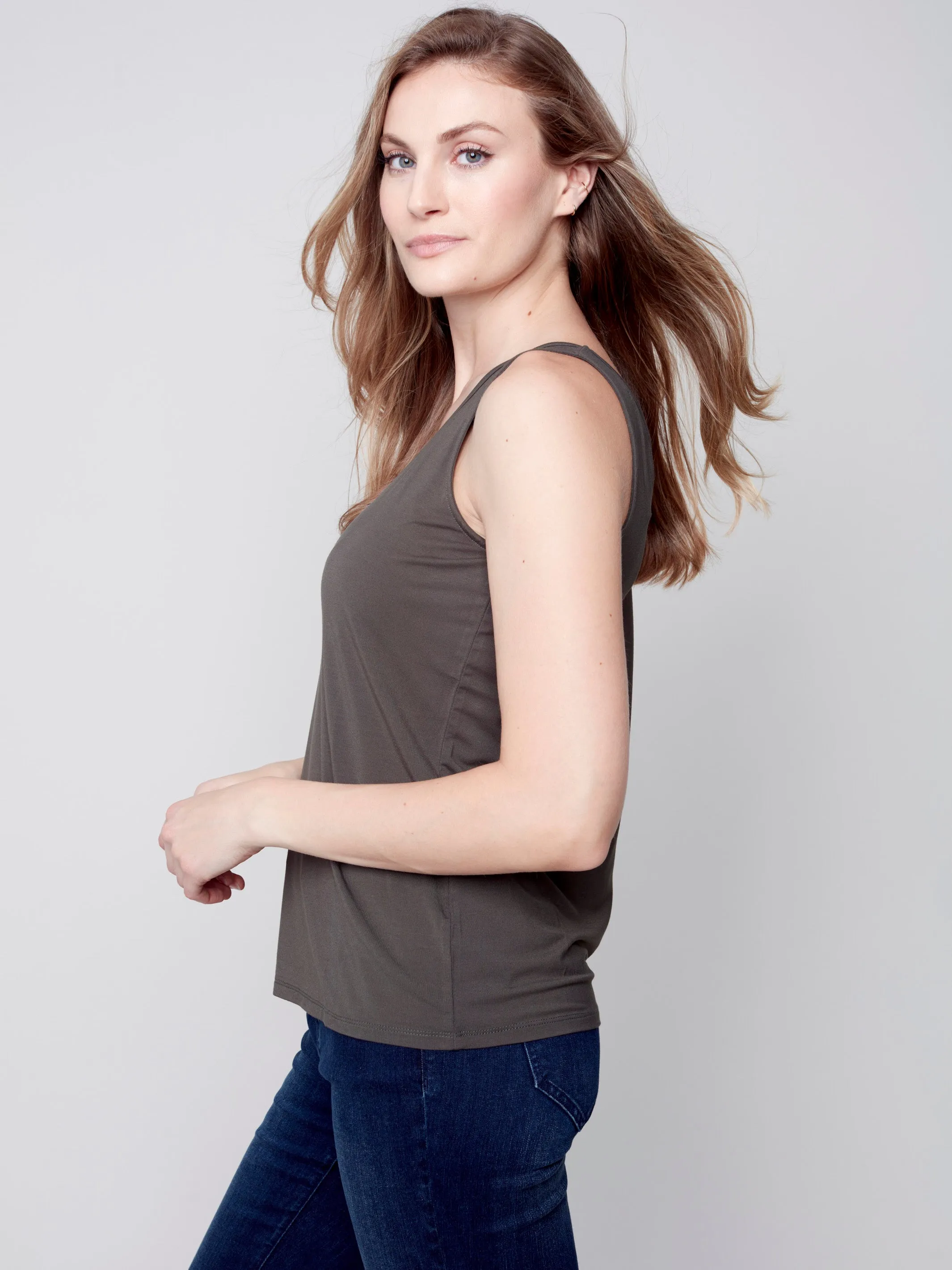 Reversible Bamboo Cami - Spruce