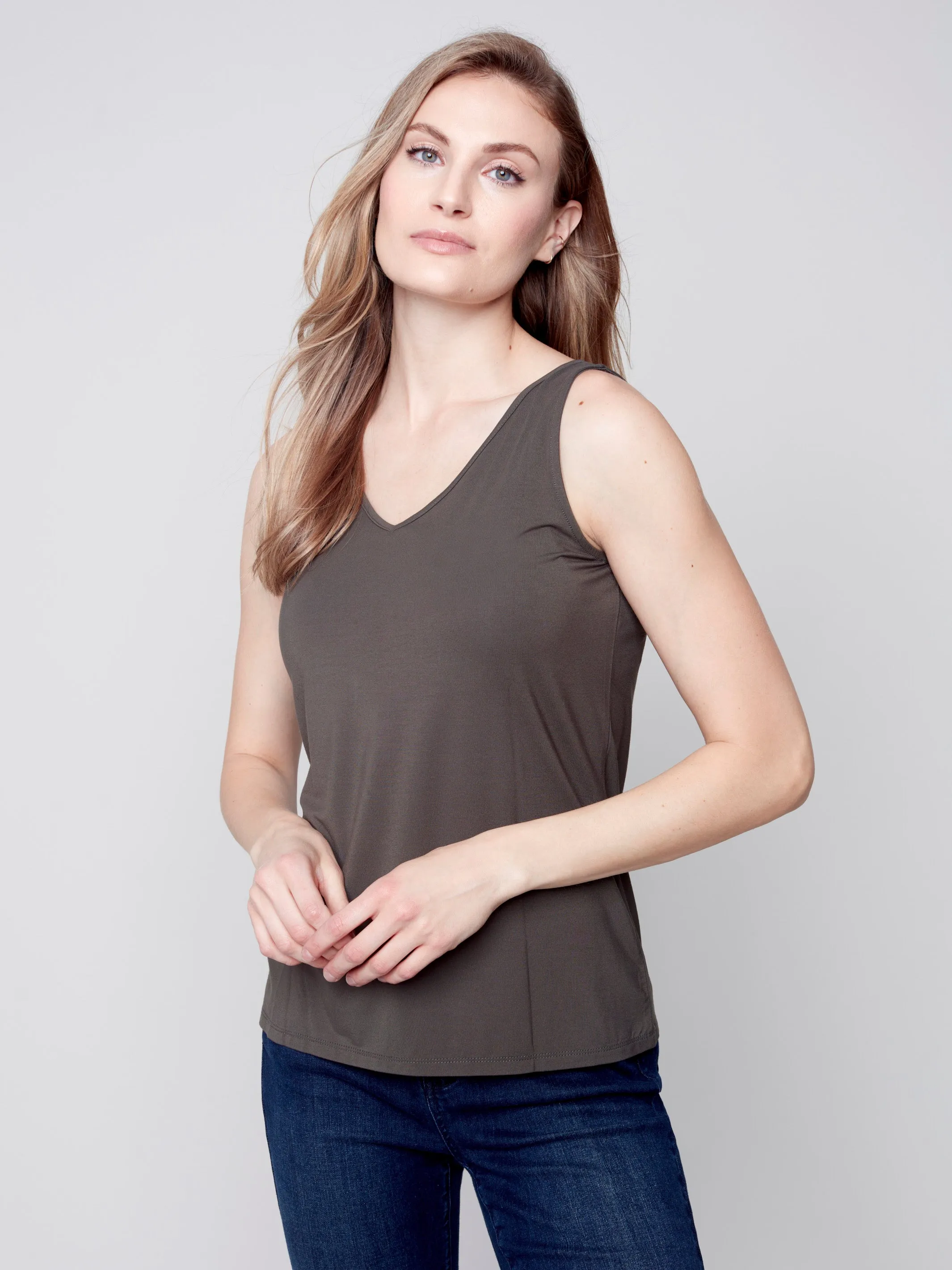 Reversible Bamboo Cami - Spruce