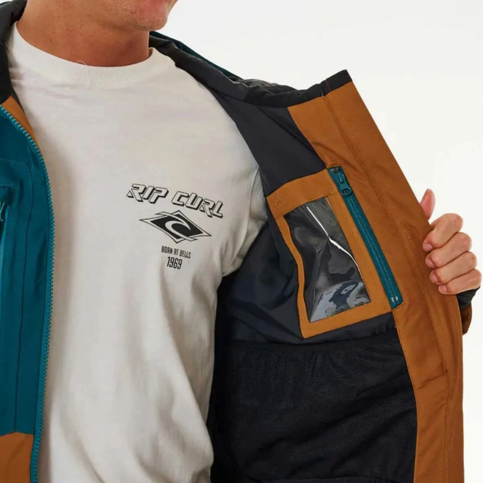 Rip Curl Freerider Snow Jacket - Blue Green