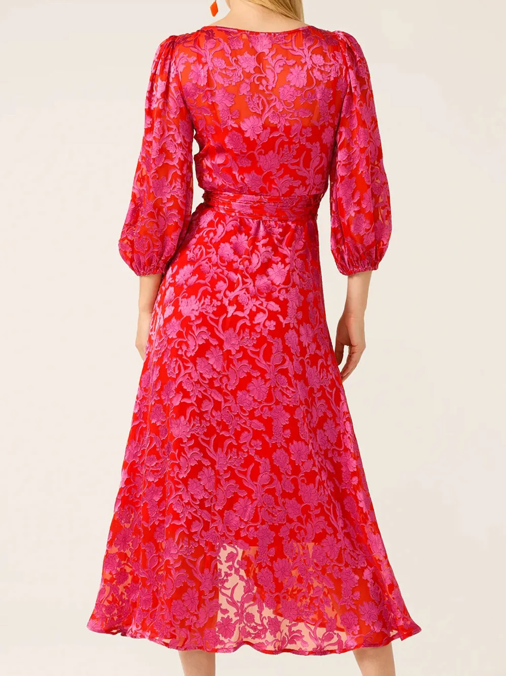 SACHA DRAKE LILY FIRE WRAP DRESS