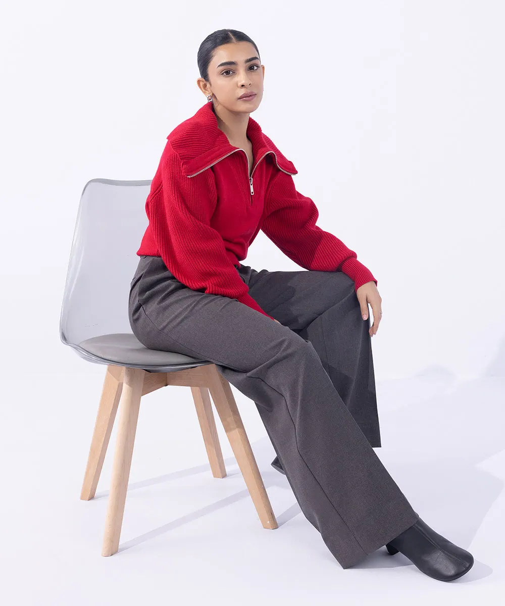 Tailored Wide Leg Trousers
