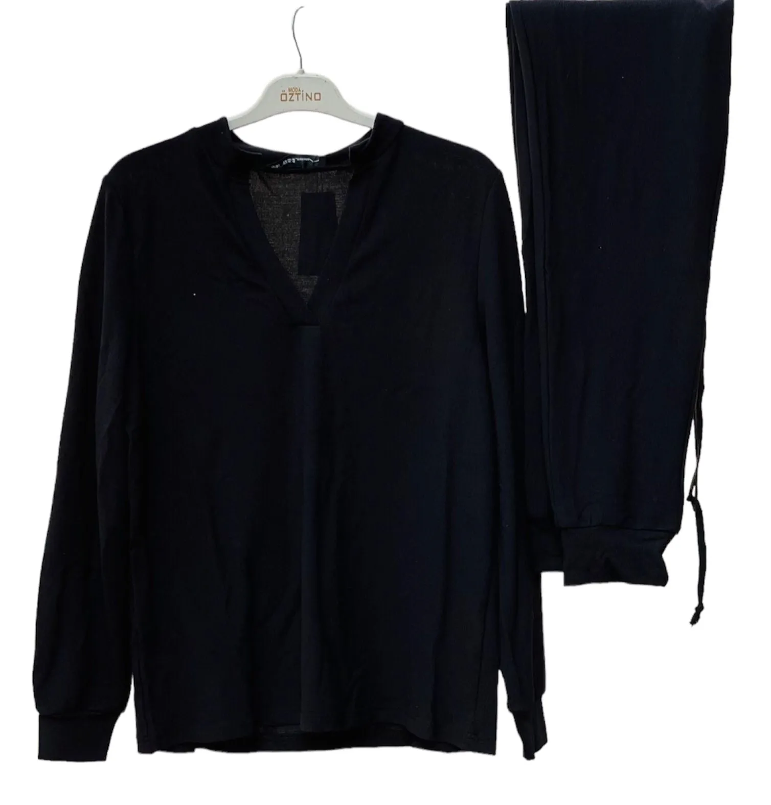 Women's Pajama Set Soft Sleepwear Long Sleeve Shirt and Jogging Pants Pajama Set       S4396939